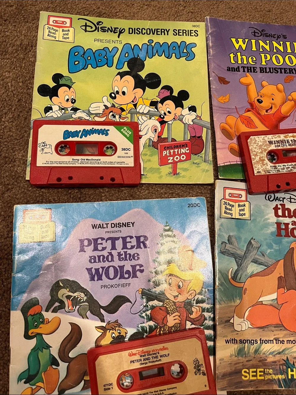 Disney Storybook Cassette Set with Red and White Cassettes